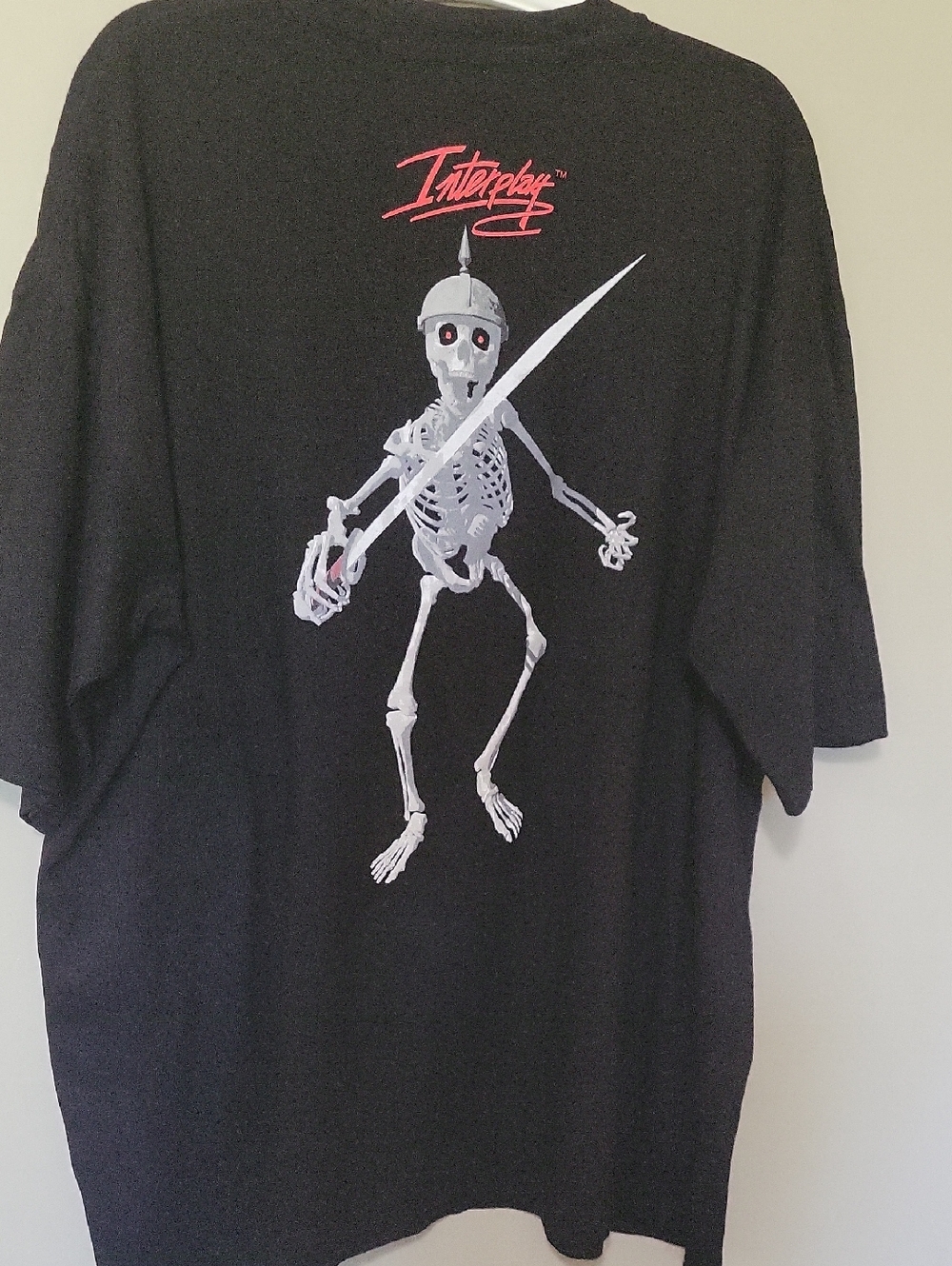 Vintage INTERPLAY Black Crewneck T-Shirt Vintage 1995